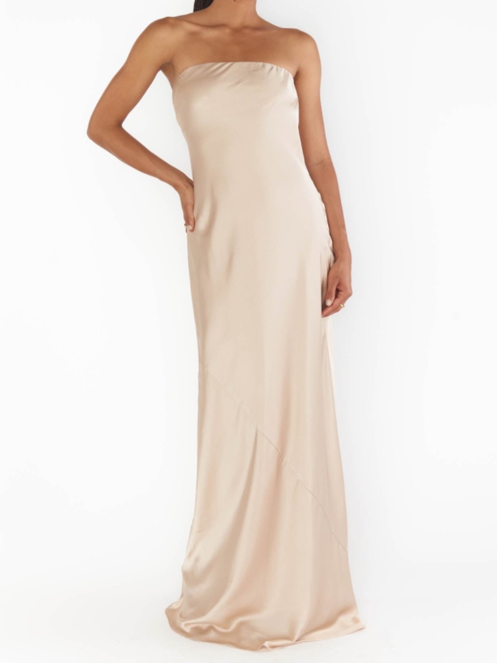 Taylor Tube Maxi Dress Champagne Lux S